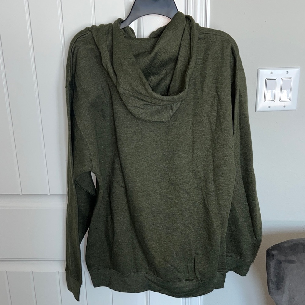 Men's Olive Hoodie - Picture 4 of 6